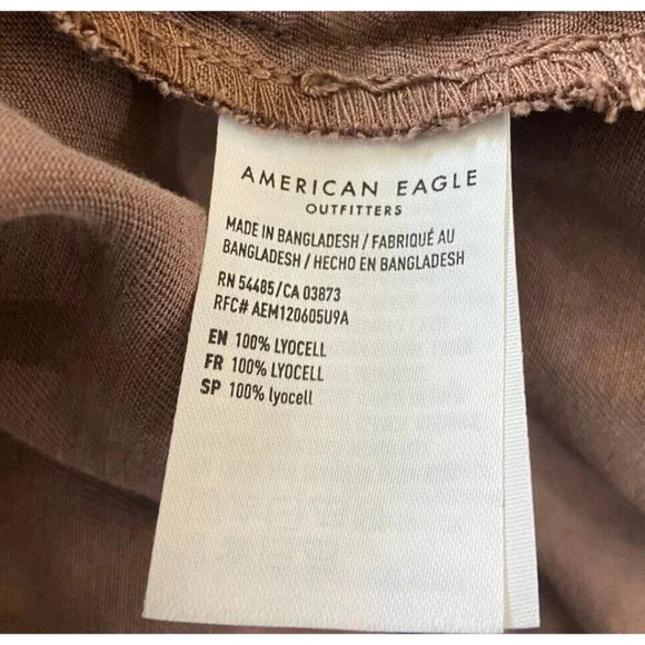 American Eagle Full Zip Jacket Drawstring Mauve Purple Small S - Picture 4 of 4